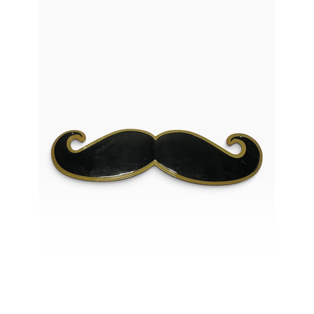 Open Road Brands Mustache Wall Sign 16" Black Good Metal Handlebar 40254